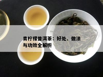 青柠檬普洱茶：好处、做法与功效全解析