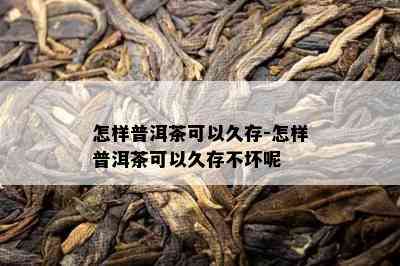 怎样普洱茶可以久存-怎样普洱茶可以久存不坏呢