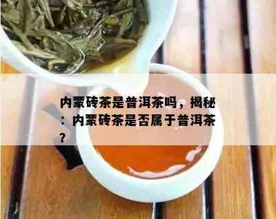 内蒙砖茶是普洱茶吗，揭秘：内蒙砖茶是否属于普洱茶？