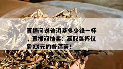 直播间送普洱茶多少钱一杯，直播间抽奖：赢取每杯仅需XX元的普洱茶！