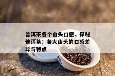 普洱茶各个山头口感，探秘普洱茶：各大山头的口感差异与特点