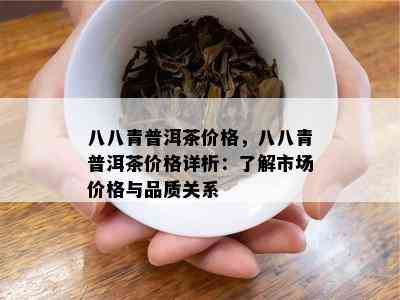 八八青普洱茶价格，八八青普洱茶价格详析：了解市场价格与品质关系