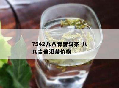 7542八八青普洱茶-八八青普洱茶价格