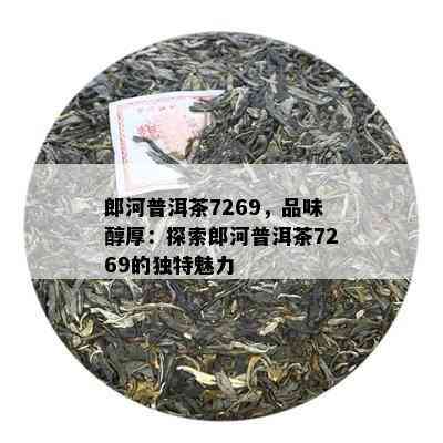 郎河普洱茶7269，品味醇厚：探索郎河普洱茶7269的独特魅力