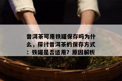 普洱茶可用铁罐保存吗为什么，探讨普洱茶的保存方式：铁罐是否适用？原因解析