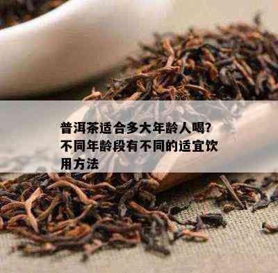 普洱茶适合多大年龄人喝？不同年龄段有不同的适宜饮用方法