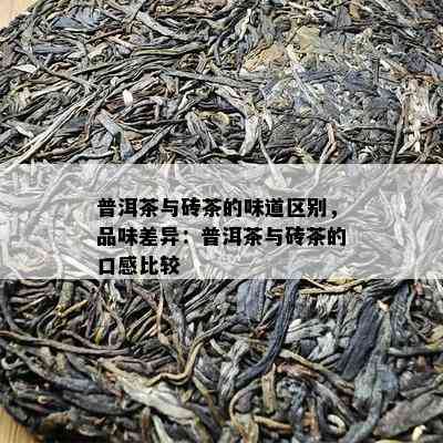 普洱茶与砖茶的味道区别，品味差异：普洱茶与砖茶的口感比较