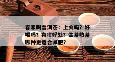 春季喝普洱茶：上火吗？好喝吗？有啥好处？生茶熟茶哪种更适合减肥？