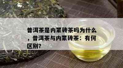 普洱茶是内蒙砖茶吗为什么，普洱茶与内蒙砖茶：有何区别？