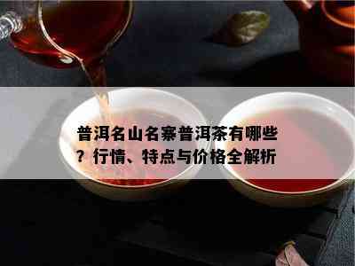 普洱名山名寨普洱茶有哪些？行情、特点与价格全解析