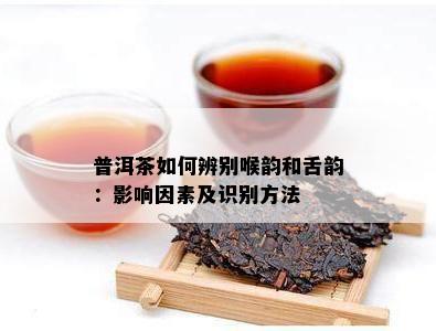 普洱茶如何辨别喉韵和舌韵：影响因素及识别方法