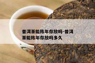 普洱茶能陈年存放吗-普洱茶能陈年存放吗多久