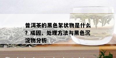 普洱茶的黑色絮状物是什么？成因、处理方法与黑色沉淀物分析