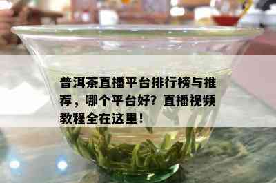 普洱茶直播平台排行榜与推荐，哪个平台好？直播视频教程全在这里！