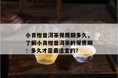 小青柑普洱茶保质期多久，了解小青柑普洱茶的保质期：多久才是最适宜的？