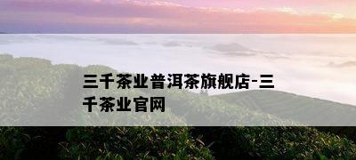 三千茶业普洱茶旗舰店-三千茶业官网