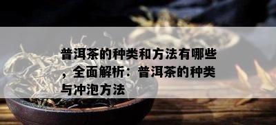 普洱茶的种类和方法有哪些，全面解析：普洱茶的种类与冲泡方法