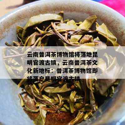 云南普洱茶博物馆将落地昆明官渡古镇，云南普洱茶文化新地标：普洱茶博物馆即将落户昆明官渡古镇