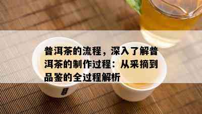 普洱茶的流程，深入了解普洱茶的制作过程：从采摘到品鉴的全过程解析