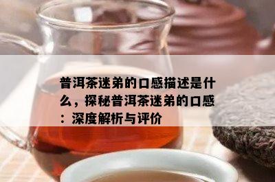 普洱茶迷弟的口感描述是什么，探秘普洱茶迷弟的口感：深度解析与评价