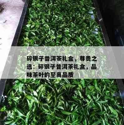 碎银子普洱茶礼盒，尊贵之选：碎银子普洱茶礼盒，品味茶叶的至高品质