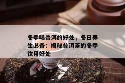 冬季喝普洱的好处，冬日养生必备：揭秘普洱茶的冬季饮用好处