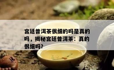 宫廷普洱茶很细的吗是真的吗，揭秘宫廷普洱茶：真的很细吗？