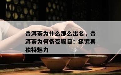 普洱茶为什么那么出名，普洱茶为何备受瞩目：探究其独特魅力