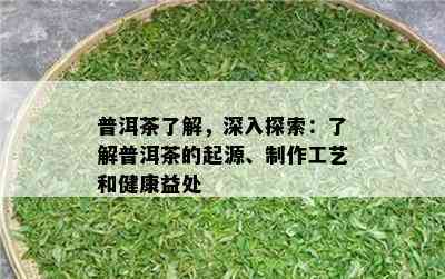 普洱茶了解，深入探索：了解普洱茶的起源、制作工艺和健康益处