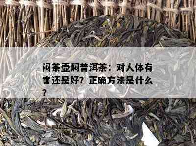 闷茶壶焖普洱茶：对人体有害还是好？正确方法是什么？