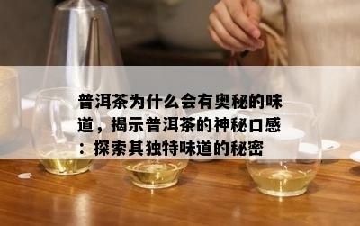 普洱茶为什么会有奥秘的味道，揭示普洱茶的神秘口感：探索其独特味道的秘密