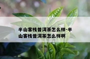 半山客栈普洱茶怎么样-半山客栈普洱茶怎么样啊