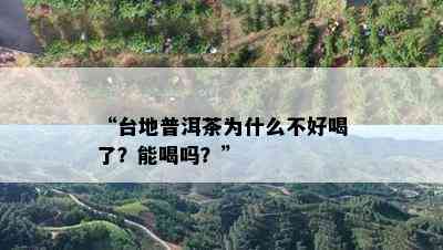 “台地普洱茶为什么不好喝了？能喝吗？”