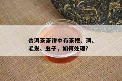 普洱茶茶饼中有茶梗、洞、毛发、虫子，如何处理？