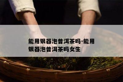 能用银器泡普洱茶吗-能用银器泡普洱茶吗女生