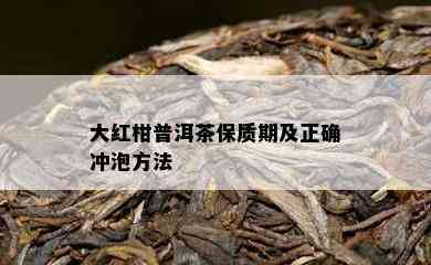 大红柑普洱茶保质期及正确冲泡方法