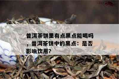 普洱茶饼里有点黑点能喝吗，普洱茶饼中的黑点：是否影响饮用？