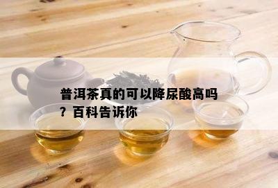 普洱茶真的可以降尿酸高吗？百科告诉你