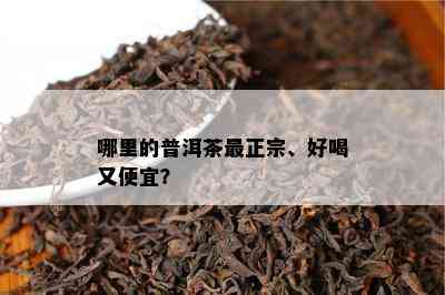 哪里的普洱茶最正宗、好喝又便宜？