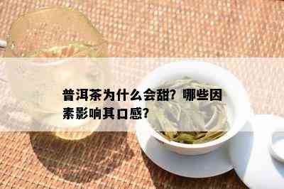 普洱茶为什么会甜？哪些因素影响其口感？