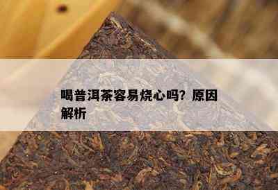 喝普洱茶容易烧心吗？原因解析