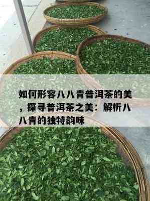 如何形容八八青普洱茶的美，探寻普洱茶之美：解析八八青的独特韵味