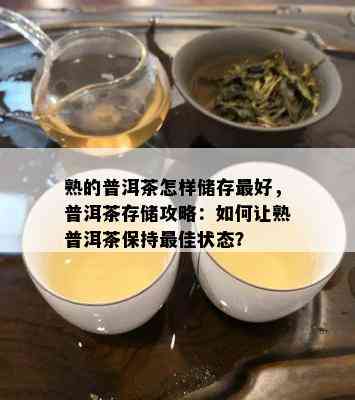 熟的普洱茶怎样储存更好，普洱茶存储攻略：如何让熟普洱茶保持更佳状态？