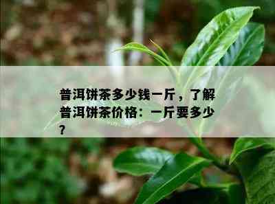 普洱饼茶多少钱一斤，了解普洱饼茶价格：一斤要多少？