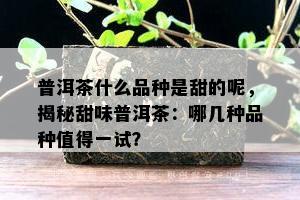 普洱茶什么品种是甜的呢，揭秘甜味普洱茶：哪几种品种值得一试？