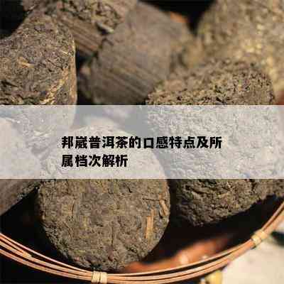 邦崴普洱茶的口感特点及所属档次解析