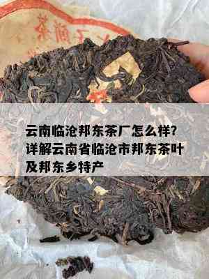 云南临沧邦东茶厂怎么样？详解云南省临沧市邦东茶叶及邦东乡特产