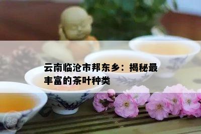 云南临沧市邦东乡：揭秘最丰富的茶叶种类