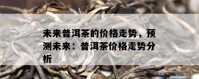 未来普洱茶的价格走势，预测未来：普洱茶价格走势分析