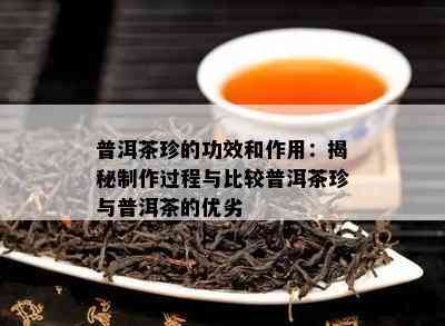 普洱茶珍的功效和作用：揭秘制作过程与比较普洱茶珍与普洱茶的优劣